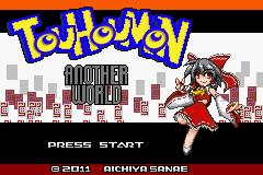 Touhoumon Another World Title Screen